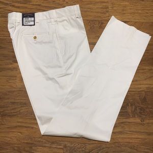 NWT Bill’s Khakis White M2 Plain Front 36 Waist